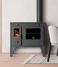 Prometey Eco Retro 7 kW Wood Cooking Stove with Cast Iron Top & Oven