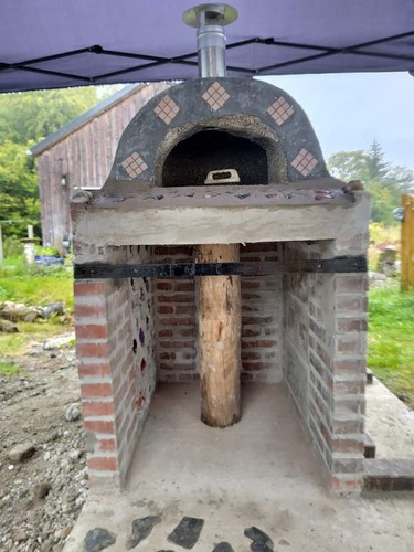 Wood fired pizza - fired, oven