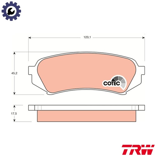 Brake pad set disc - brake,