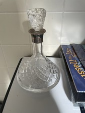 Glass decanter with silver - with,