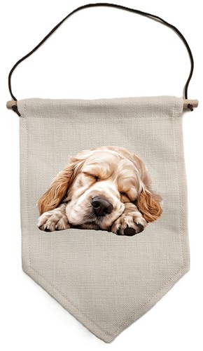 Clumber spaniel pennant - clumber, flag
