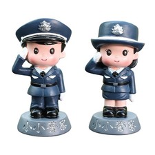 Police Figure Statue Cake