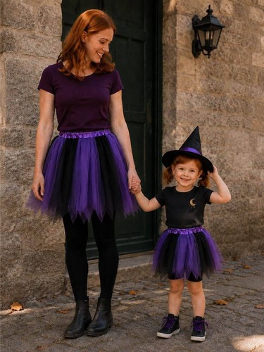 Purple black fairy costume - &,