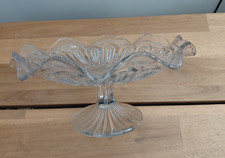 Glass cake stand - single tier