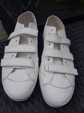 Evisu White Leather Shoes Trainers Men's UK Size 10