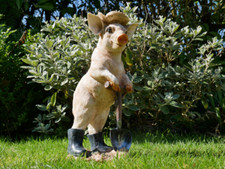 Pig garden ornament statue - garden,