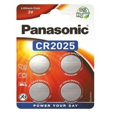 Panasonic CR2025 Lithium 3V Coin Cell Battery DL/KCR/LM2025-Toys Key-2034 Expiry