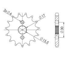 428 Teeth 15 Step Sprocket for