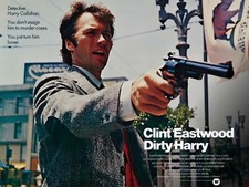 DIRTY HARRY 1971 quad poster