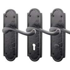 Black Iron Door Handles, Black