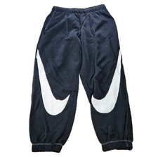 Nike Sportswear Double Swoosh Easy Fleece Women's Jogger Sweatpants Black Sz M