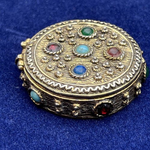 Gold tone jewelled pendant - gold,