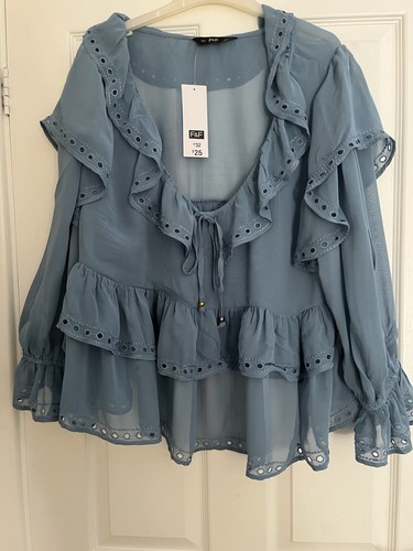 Blue tiered layered boho - f&f,