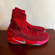 Nike Hyperdunk 2016 FlyKnit FK Team Red Basketball Shoes Mens 10.5 843390-606