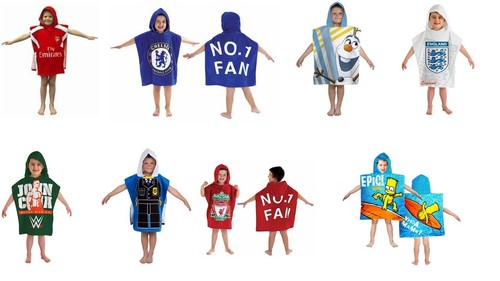 Poncho towel kids hooded - poncho,