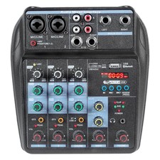 4 Channel Mixer Dj Mixers Audio Mixer Usb Sounds Mixing Board Music Mixers with