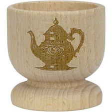 'Fancy Teapot' Wooden Egg Cup