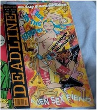 DEADLINE 14 1990  issue 2000AD - TANK GIRL - OK COND - SOME WARPING