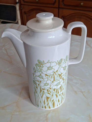 White hornsea fleur coffee pot - fleur,
