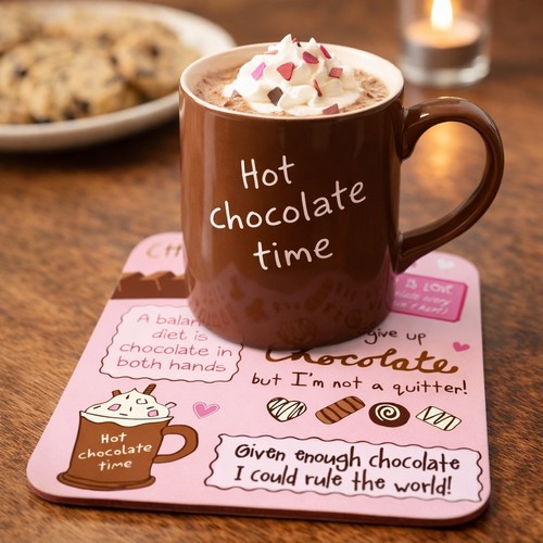 Pink wooden coasters - x,
