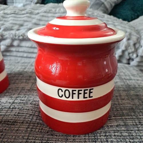 Green cornishware red - g,