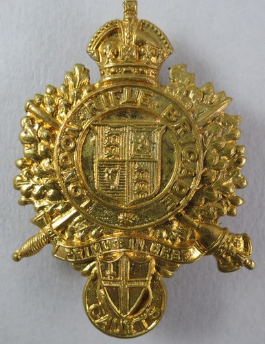 Brass cap badge 5th battalion - brass,