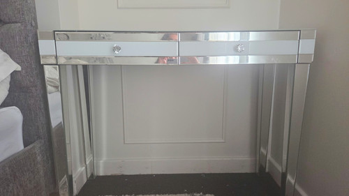 Silver mirrored glass - glass, dressing