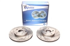 TA Technix Sport Front Brake Disc Set Fits Toyota RAV 4 II