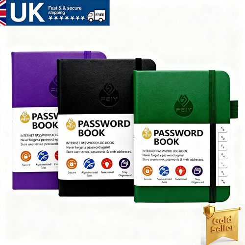 Hardcover password book with - hardcover,
