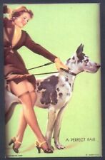 1970s Repro Postcard of Vintage Mutoscope Glamour Card. Free UK Postage