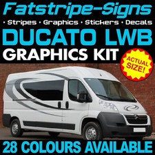 to fit FIAT DUCATO L3 LWB GRAPHICS STICKERS STRIPES DECALS VAN CAMPER MOTORHOME