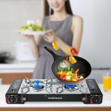 Portable double burner gas - portable,