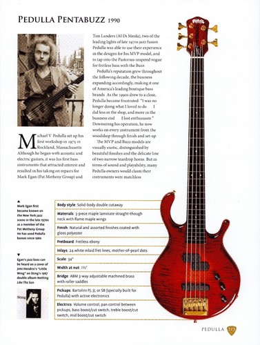 1990 pedulla pentabuzz guitar - pedulla,