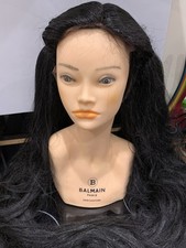 Balmain Paris Model Hairdresser Training Mannequin Doll + Wig Hair Couture Prop