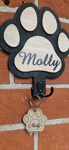 Paw print dog lead - paw,