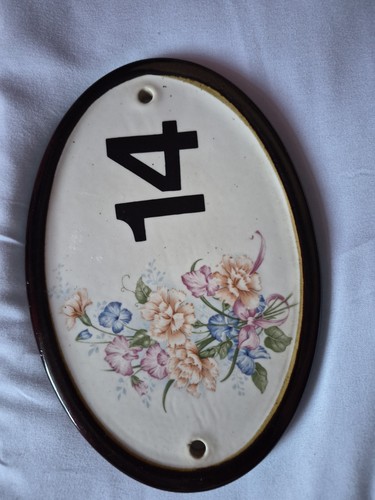 Number ceramic house door - 14,