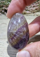 Rainbow fluorite crystal egg - rainbow,