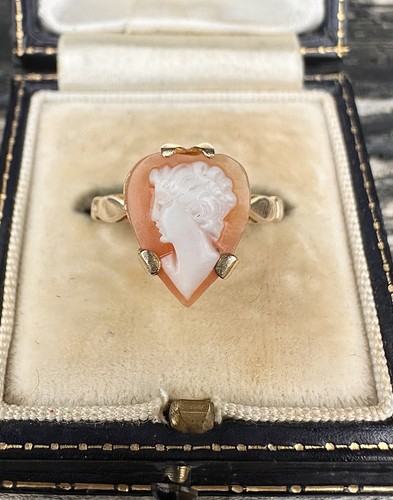 Vintage 9ct gold - vintage, cameo