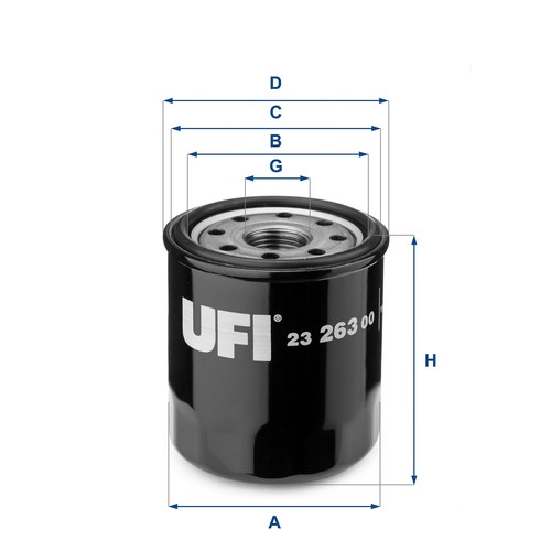 Oil filter 263 - oil, 23.263.00
