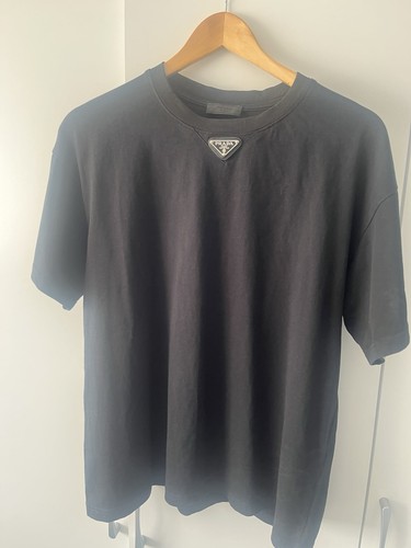 Prada logo plaque shirt - logo, t-shirt