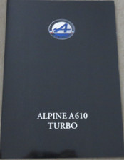 Renault Alpine A 610 Turbo brochure brochure from 7/1991, 8 pages