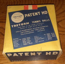 VINTAGE TRETORN TENNIS BALLS X 3 IN ORIGINAL BOX