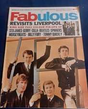 Rare FABULOUS Magazine 19 JUNE 1965 Searchers Liverpool Beatles Cilla Spinners