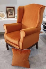 Orange Vintage Styled Wingback