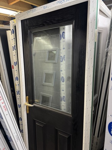 New composite door black - composite,