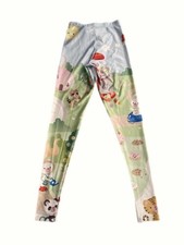 BlackMilk Tokyo Massacre Leggings XS Rare Kawaii Print Rainbow Animals