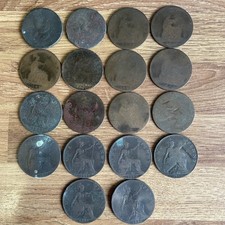 BRITISH ONE PENNY COINS QUEEN