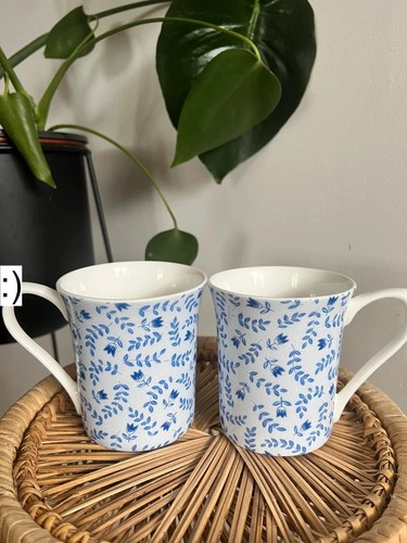 Vintage queens blue white - blue,