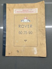 Rover 60-70-90 Saloon Owners