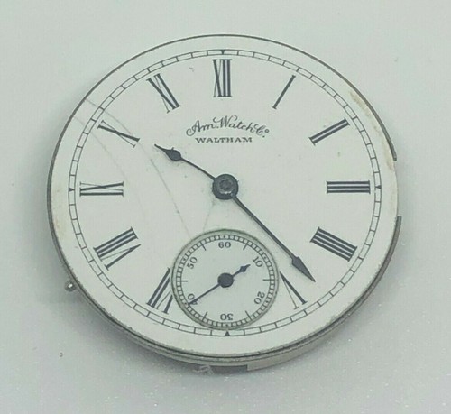 Waltham pocket watch movement - waltham,